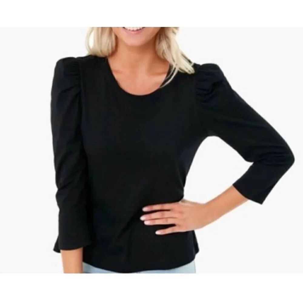 Pomander Place by Tuckernuck Black Vesty Crewneck Size Small